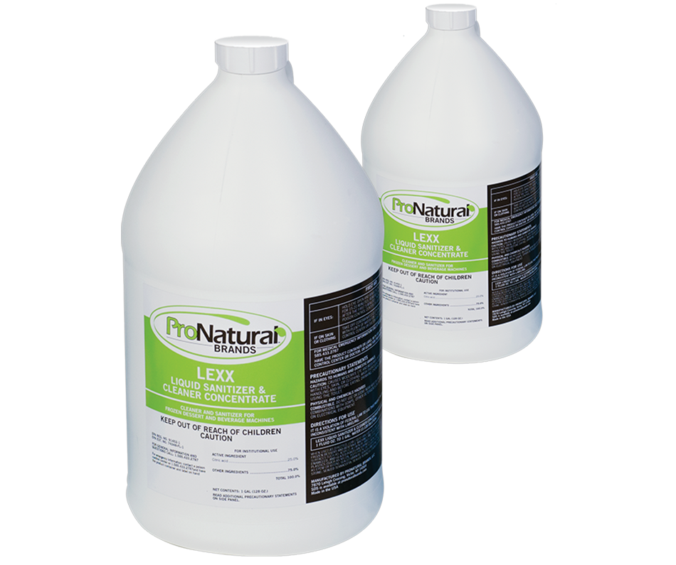 Pro Natural Lexx liquid sanitizer and cleaner
